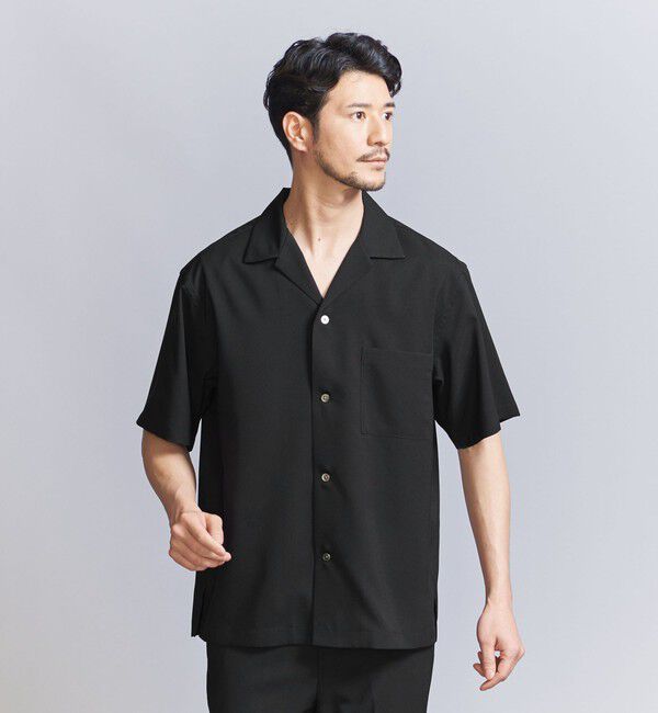 BEAUTY&YOUTH UNITED ARROWS「【WEB限定 WARDROBE SMART】 Reflax オープンカラー シャツ」|シャツ・ブラウス|