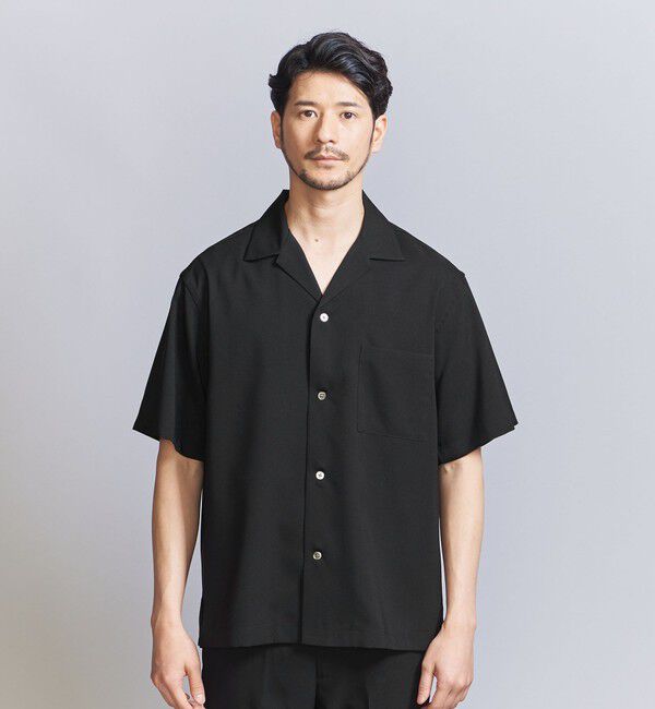 BEAUTY&YOUTH UNITED ARROWS「【WEB限定 WARDROBE SMART】 Reflax オープンカラー シャツ」|シャツ・ブラウス|
