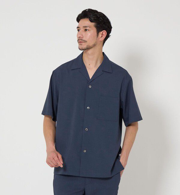 BEAUTY&YOUTH UNITED ARROWS「【WEB限定 WARDROBE SMART】 Reflax オープンカラー シャツ」|シャツ・ブラウス|