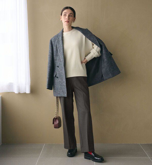 BEAUTY&YOUTH UNITED ARROWS「裏起毛バックゴム ストレートパンツ ウォッシャブル」|スラックス|