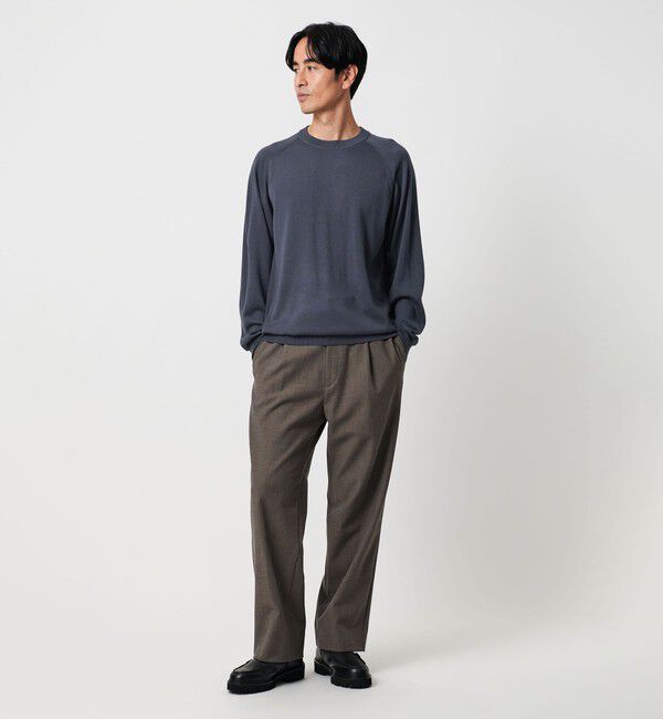 BEAUTY&YOUTH UNITED ARROWS「SUPER130 ウール クルーネック ニット ウォッシャブル」|ニット・セーター|