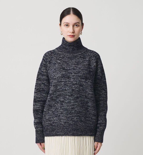 BEAUTY&YOUTH UNITED ARROWS「ミックスカラー ラメ タートルネック ニットプルオーバー」|ニット・セーター|