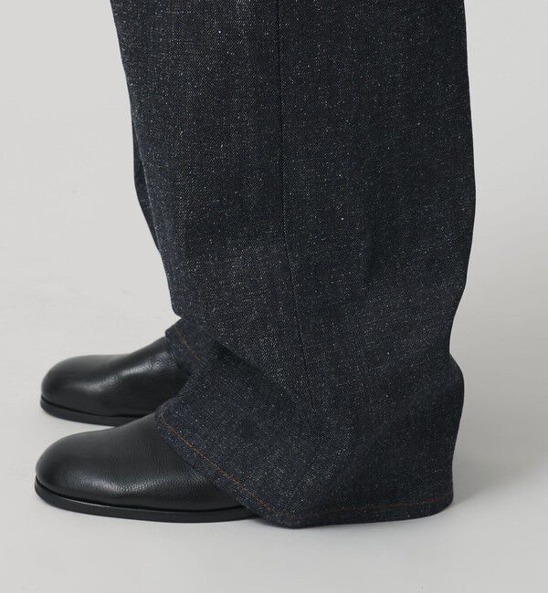 MONKEY TIME「リジッド ネップ デニム バギー パンツ」|チノ|