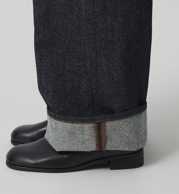 MONKEY TIME「リジッド ネップ デニム バギー パンツ」|チノ|