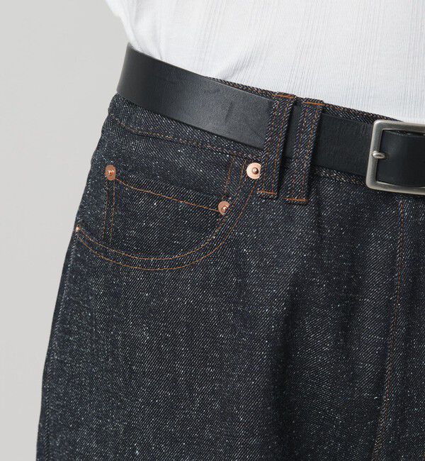 MONKEY TIME「リジッド ネップ デニム バギー パンツ」|チノ|