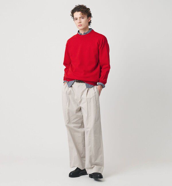 BEAUTY&YOUTH UNITED ARROWS「ハイブリッド リネン クルーネック ニット」|ニット・セーター|
