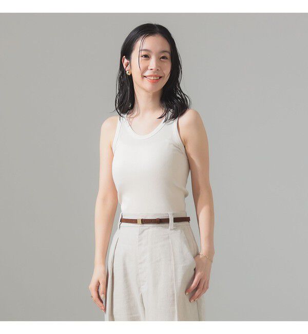 Demi-Luxe BEAMS 「丸胴 テレコ タンクトップ」|Tシャツ・カットソー|