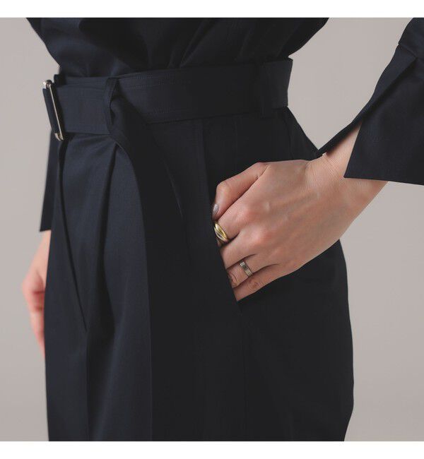 Demi-Luxe BEAMS 「Oggi &times; Demi-Luxe BEAMS / コットン ベルテッドパンツ」|チノ|