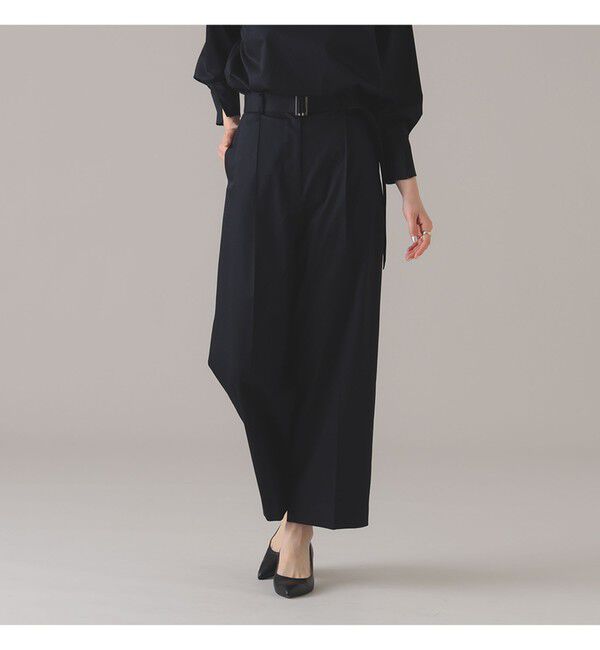 Demi-Luxe BEAMS 「Oggi &times; Demi-Luxe BEAMS / コットン ベルテッドパンツ」|チノ|