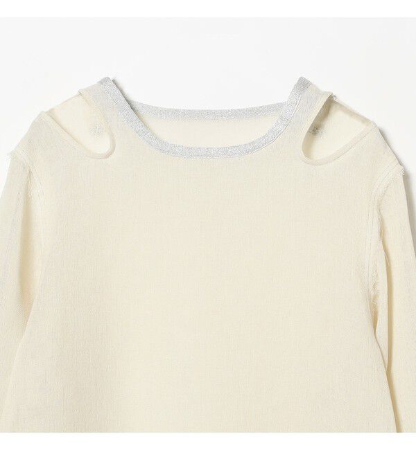BEAMSBOY「maturely / メッシュ トップ ロングスリーブ」|シャツ・ブラウス|