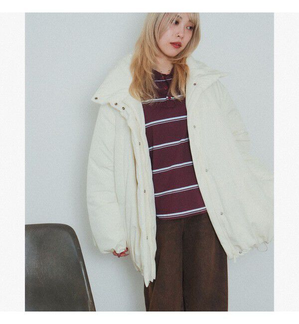 Ray BEAMS 「中綿 スタンドカラー ボリューム ブルゾン」|ブルゾン・スタジャン|