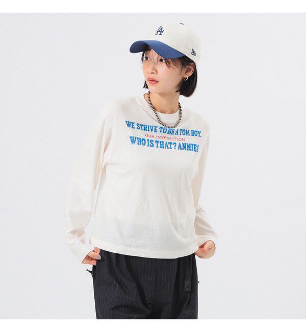 BEAMSBOY「ボーイ メッセージ ロングスリーブ Tシャツ」|Tシャツ・カットソー|