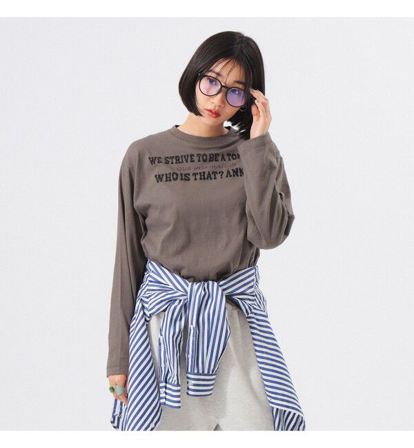 BEAMSBOY「ボーイ メッセージ ロングスリーブ Tシャツ」|Tシャツ・カットソー|