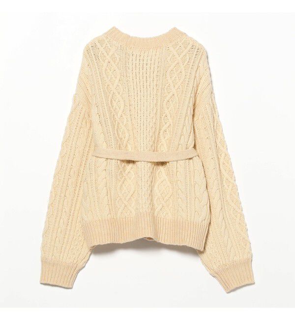 BEAMSBOY「3ゲージ 2トーン アラン カーディガン」|ニット・セーター|