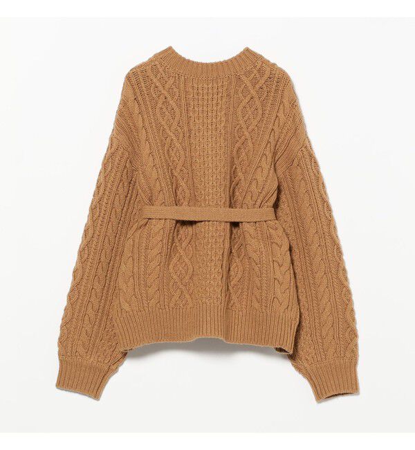 BEAMSBOY「3ゲージ 2トーン アラン カーディガン」|ニット・セーター|