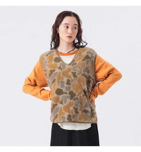 BEAMSBOY「ジャガード ボア プルオーバー」|ベスト・ジレ|