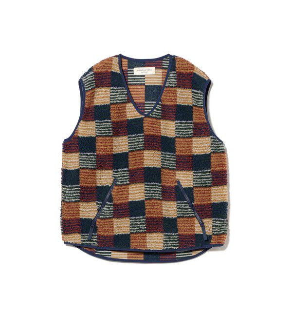 BEAMSBOY「ジャガード ボア プルオーバー」|ベスト・ジレ|