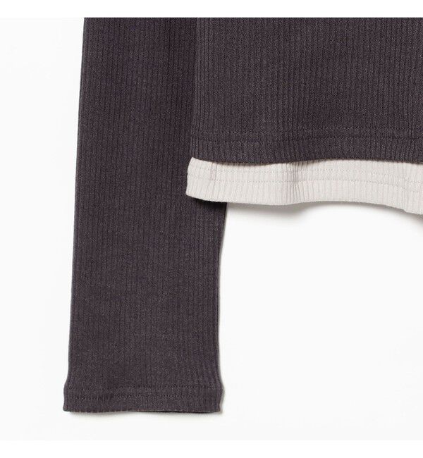 Ray BEAMS 「RIB レイヤード カーディガン」|Tシャツ・カットソー|