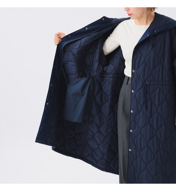 BEAMSBOY「ナイロン キルティング フード コート」|ダッフルコート|