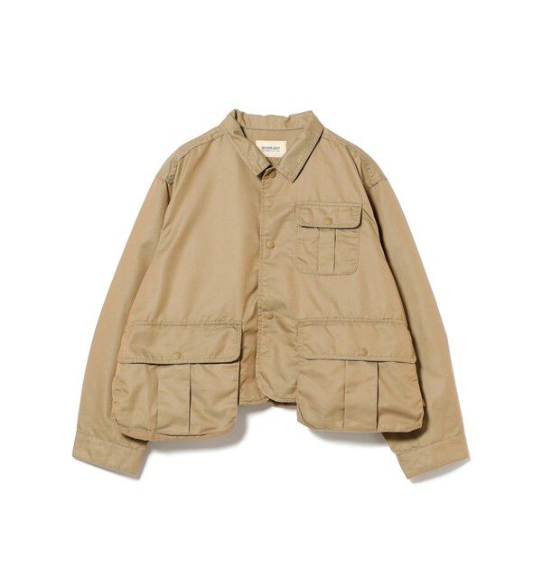 BEAMSBOY「シャンブレー ギャバ ショート フィッシング ジャケット」|ブルゾン・スタジャン|