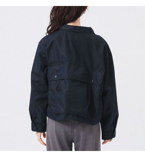 BEAMSBOY「シャンブレー ギャバ ショート フィッシング ジャケット」|ブルゾン・スタジャン|