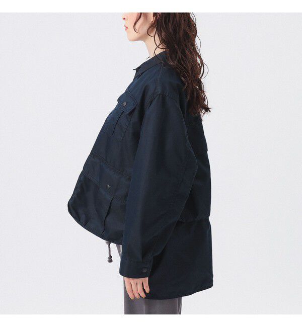 BEAMSBOY「シャンブレー ギャバ ショート フィッシング ジャケット」|ブルゾン・スタジャン|