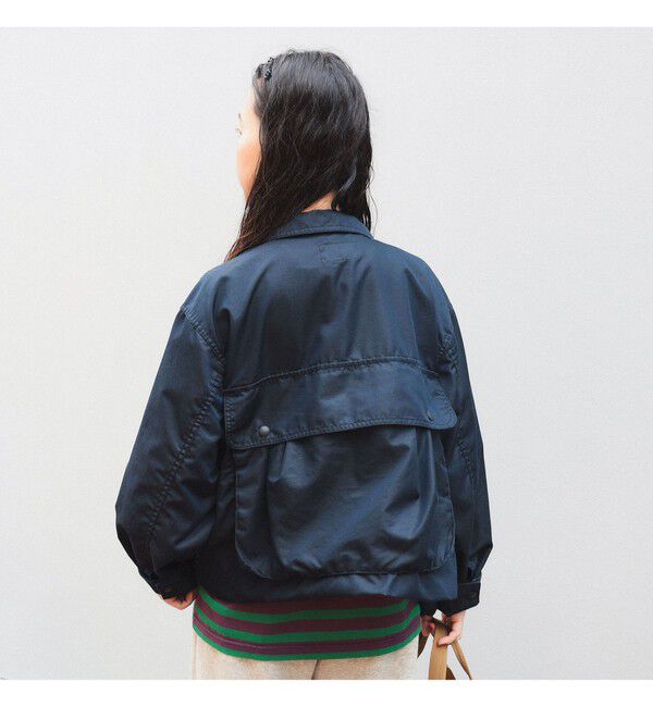 BEAMSBOY「シャンブレー ギャバ ショート フィッシング ジャケット」|ブルゾン・スタジャン|
