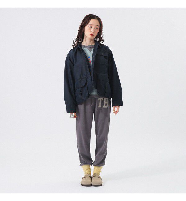 BEAMSBOY「シャンブレー ギャバ ショート フィッシング ジャケット」|ブルゾン・スタジャン|