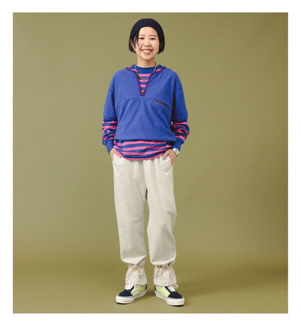 BEAMSBOY「ヘム アレンジ スウェットパンツ」|チノ|