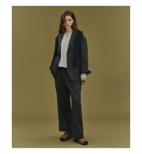 BEAMSBOY「ツイード ワイド スラックス」|スラックス|