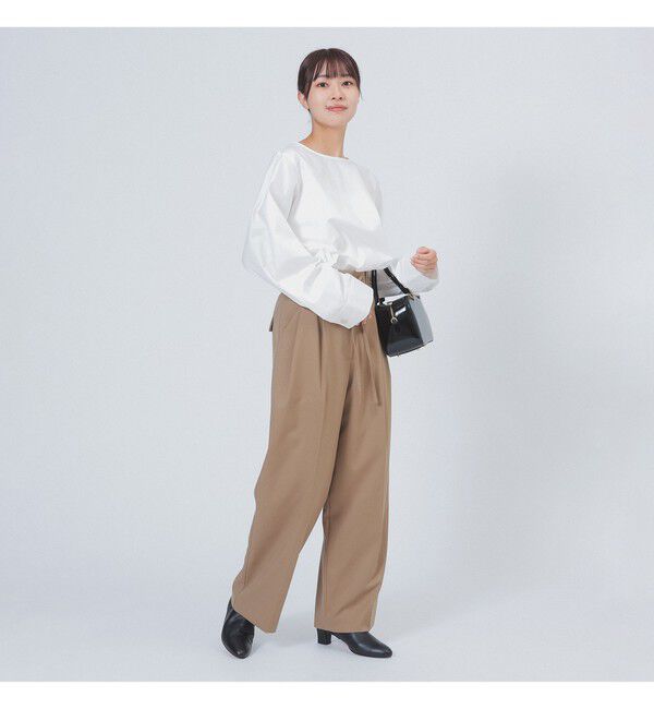 Demi-Luxe BEAMS 「バックオープン コットンブラウス」|シャツ・ブラウス|