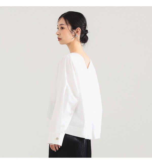 Demi-Luxe BEAMS 「バックオープン コットンブラウス」|シャツ・ブラウス|