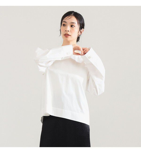 Demi-Luxe BEAMS 「バックオープン コットンブラウス」|シャツ・ブラウス|