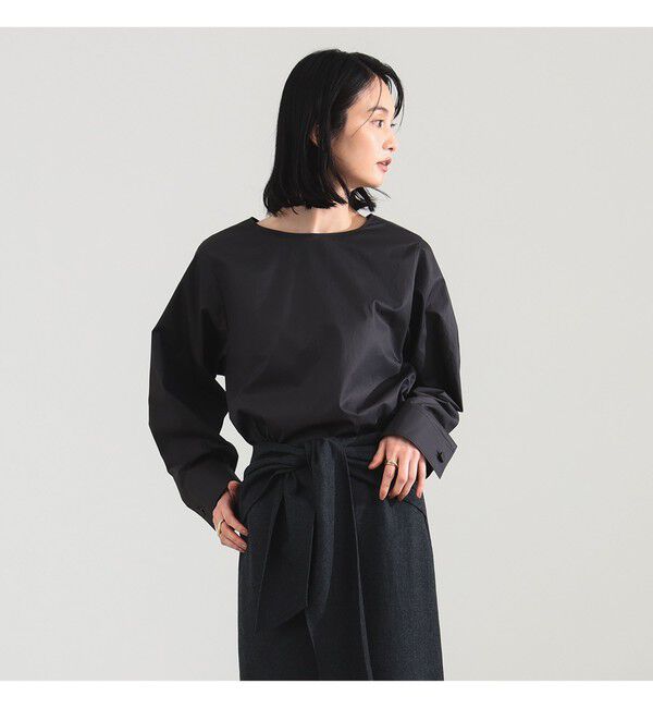 Demi-Luxe BEAMS 「バックオープン コットンブラウス」|シャツ・ブラウス|
