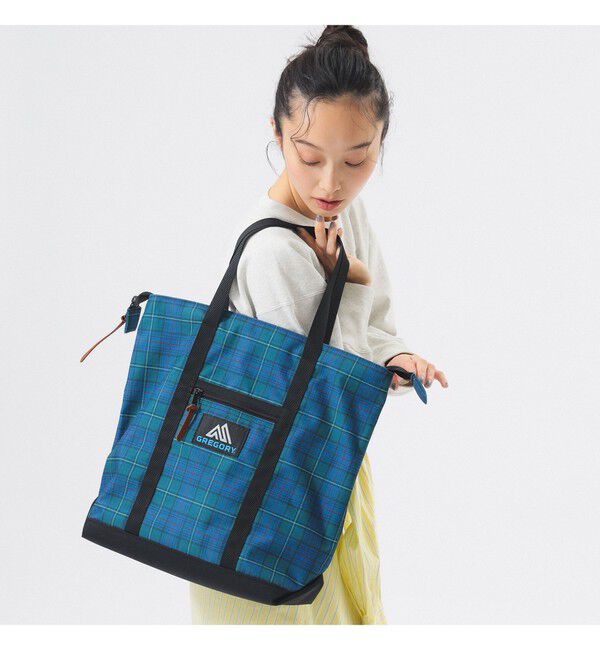 BEAMSBOY「【別注】GREGORY / VINTAGE SIMPLE TOTE CHECK」|その他|BLACK*CHK