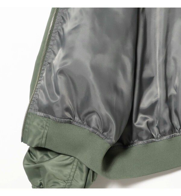 Ray BEAMS 「ギャザー アーム MA-1」|ブルゾン・スタジャン|