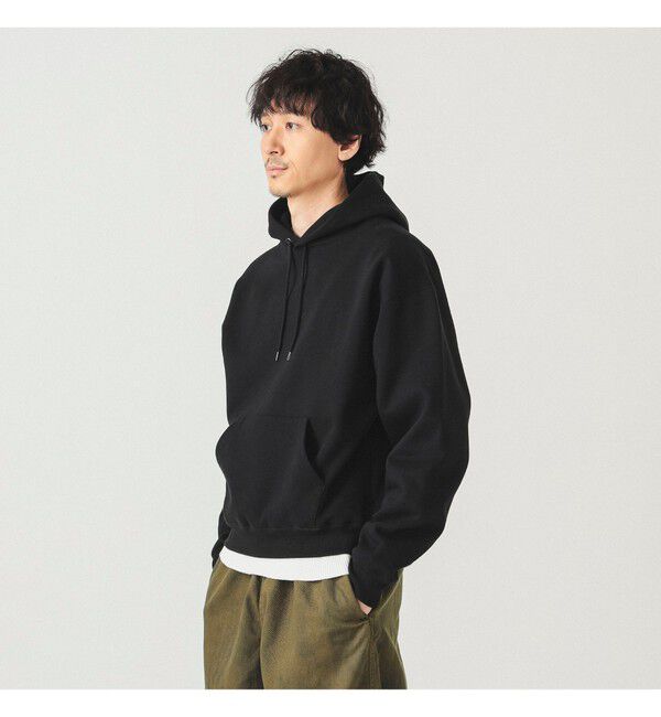BEAMS「ワイドショートフィット ウィンドストップ スウェットフーディー」|スウェット・ジャージ|