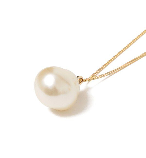 SHIPS for women「ガラス パール アジャスター ロング ネックレス」|ネックレス|