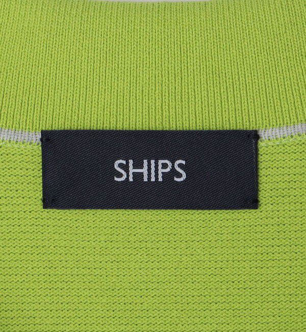 SHIPS「SHIPS:〈手洗い可能〉14ゲージ TEXBRID(R) ミラノリブ スキッパー ポロシャツ」|Tシャツ・カットソー|