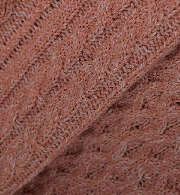 SHIPS「SHIPS:〈手洗い可能〉リネン/コットン TEXBRID(R) ランダムアラン クルーネックニット」|ニット・セーター|