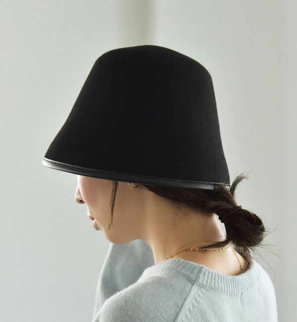 quaranciel「quaranciel: パイピング ベルハット」|ハット|ブラック