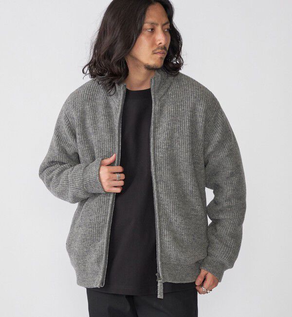 SHIPS「SHIPS: ドライバーズ  ニット アウター カーディガン」|カーディガン|グレー