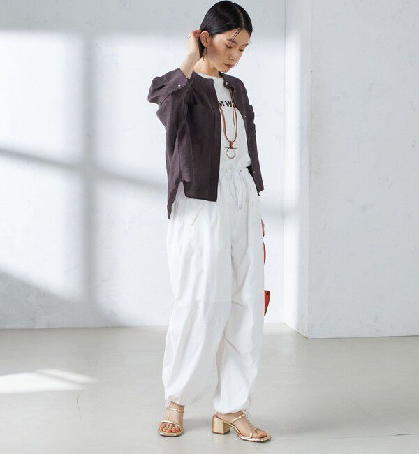 SHIPS for women「〈手洗い可能〉裾ドロスト ナイロン カーゴ パンツ ◇」|その他|