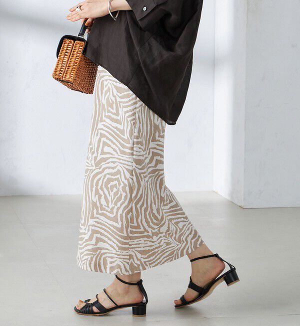 SHIPS for women「〈手洗い可能〉ゼブラ プリント マーメイド スカート ◇」|スカート|