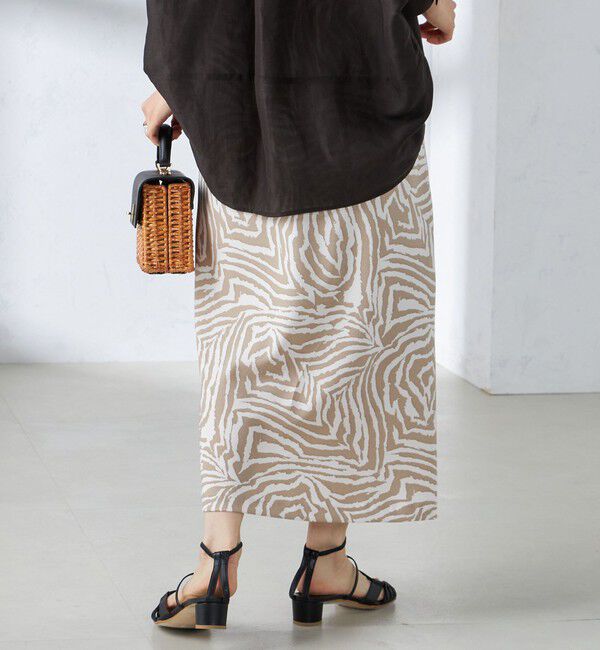 SHIPS for women「〈手洗い可能〉ゼブラ プリント マーメイド スカート ◇」|スカート|