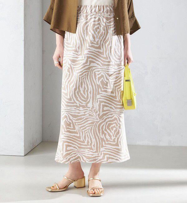 SHIPS for women「〈手洗い可能〉ゼブラ プリント マーメイド スカート ◇」|スカート|