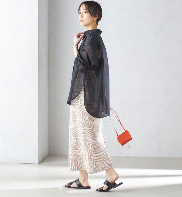 SHIPS for women「〈手洗い可能〉ゼブラ プリント マーメイド スカート ◇」|スカート|