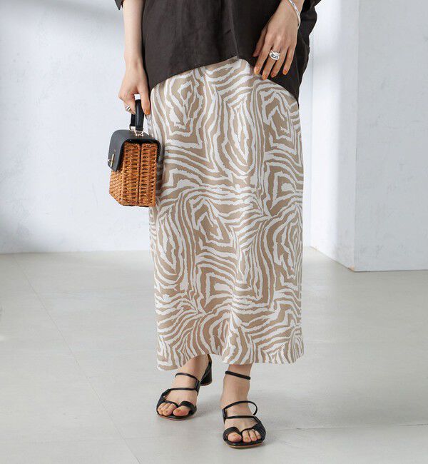 SHIPS for women「〈手洗い可能〉ゼブラ プリント マーメイド スカート ◇」|スカート|