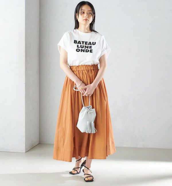 SHIPS for women「ローズペトール 半袖 プリント TEE」|Tシャツ・カットソー|