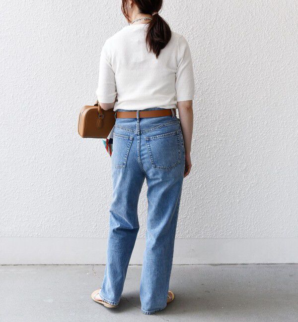 SHIPS for women「〈手洗い可能〉コットン ナイロン リブ ニット TEE」|ニット・セーター|